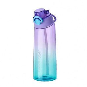 Wholesale Custom Logo 900ml <b>Reusable</b> Eco-Friendly Plastic Gradient Flavor Scent <b>Cup</b> Drink Water Bottles <b>with</b> Straw for Camping - Product Image 1