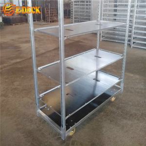 नवीनतम डिजाइन ग्रीनहाउस उद्यान रोलिंग नर्सरी संयंत्र परिवहन धातु रैक और गाड़ियां - Product Image 2