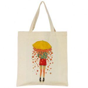 Eco-Friendly Cotton <b>Canvas</b> <b>Shopper</b> <b>Bags</b> for Women Reusable Grocery Tote with Custom Logo - Product Image 2