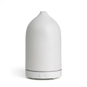 Konka — diffuseur d'huile essentielle en pierre 2020, diffuseur ultrasonique en céramique pour aromathérapie, blanc, capacité de 90ml