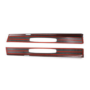 Decorazione di copertura del pedale di benvenuto con Logo esterno per <span class=keywords><strong>Porsche</strong></span> 718/911 <span class=keywords><strong>accessori</strong></span> in vera fibra di carbonio - Product Image 4