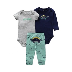 Conjunto de Ropa de Verano para Bebés Recién Nacidos de 0 a 24 <span class=keywords><strong>Meses</strong></span>, Mono, Pantalones, <span class=keywords><strong>3</strong></span> Piezas - Product Image 4