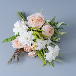 Bouquet de fleurs artificielles en PVC souple, effet brume et nuages, pour mariage et décoration intérieure CF01473 - Product Image 3