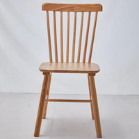 Chaise de salle à manger de bureau à domicile en bois de caoutchouc moderne de haute qualité