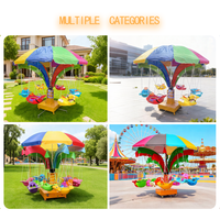 Manège électrique à balançoire rotative pour parc d'attractions, 6 places, manège d'avion, grand équipement de divertissement en plein air