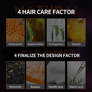 แว็กซ์จัดแต่งทรง<span class=keywords><strong>ผม</strong></span>สำหรับผู้ชาย,ขี้ผึ้งจัดแต่ง<span class=keywords><strong>ทรง</strong></span><span class=keywords><strong>ผม</strong></span><span class=keywords><strong>ผม</strong></span>นุ่มธรรมชาติล้างทำความสะอาดได้แบบน้ำ - Product Image 4