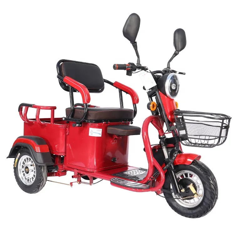 600W 48V Moto Dreirad Motorisierte Faltung Elektro fahrrad für Erwachsene Dreirad Elektro roller Fahrrad für Behinderte