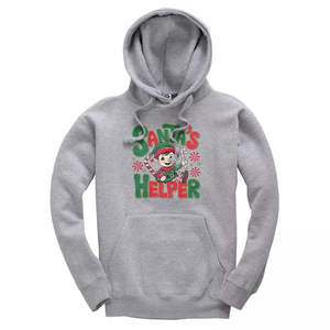 Christmas Print Hoodie For Men And Women Winter Warm Fleece Pullover Hooded Sweatshirt Festive Unisex Bulk Wholesale - Product Image 3