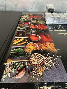 <span class=keywords><strong>Tapis</strong></span> de <span class=keywords><strong>cuisine</strong></span> antidérapants modernes, design géométrique, doux et rembourrés, 3 mm d'épaisseur, avec support en caoutchouc, en boue de diatomée, lavables, adaptés aux animaux domestiques - Product Image 2