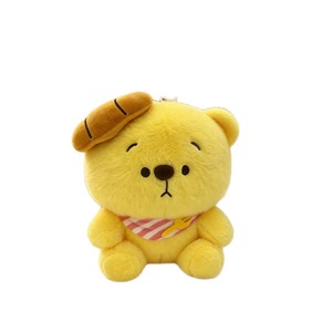 Peluche <span class=keywords><strong>Ours</strong></span> Mignon Super Doux avec Bavoir Rayé Adorable, Poupée <span class=keywords><strong>Ours</strong></span> <span class=keywords><strong>Gourmand</strong></span>, Cadeau Bébé Grande Taille - Product Image 1
