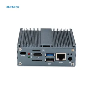 Qotom 4 cổng LAN Micro PC cánh tay rk3568 Quad Core giá rẻ phần cứng tường lửa openwrt Mini PC