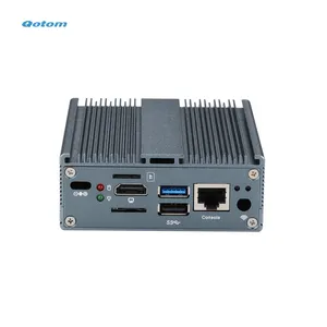 Qotom 4 Port Lan mikro PC kol RK3568 dört çekirdekli ucuz donanım güvenlik duvarı Mini Mini PC