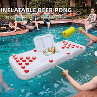 Aufblasbarer Schwimmender Beer Pong Tisch Wasser-Vergnügungsanlage für Outdoor-Spaß