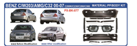 Grille de pare-chocs avant 2000-2007 pour BENZ Classe C W203 AMG Pare-chocs C32 Kit carrosserie