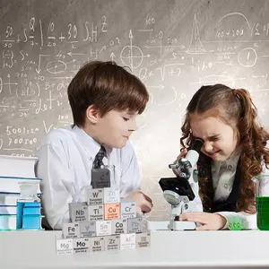 Cobalt Cube-Cubes d'éléments métalliques-Ensemble de cubes de densité gravés au laser pour une collection de tableaux périodiques d'éléments - Product Image 4