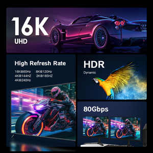 16K 8K 4K HDR DP Displayport <strong>Display</strong> Port 2.1 2.0 1.4 Male to Male <strong>Cable</strong> Cord Kabel DP to DP <strong>Cable</strong> 1M 2M 3M Supports 16K - Product Image 3