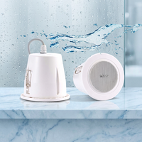 Haut-parleur encastré Thinuna CS-706 IP55 étanche 6W avec couvercle arrière pour salle d'opération, sauna, salle de bain et usine de transformation alimentaire