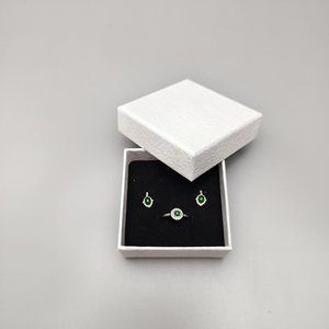 Sliding <b>Drawers</b> <b>Pull</b> Handmade Recyclable Rigid Jewellery Packaging Boxes Glossy Lamination Sponge Lining for Necklace Ring - Product Image 4