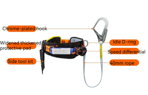 Super Safety Fall Protection Terylene Outdoor Electrician Half Body Safety Harness At Height