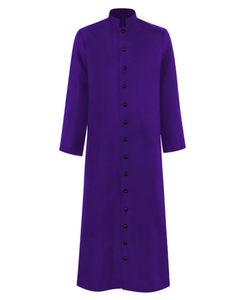 Nueva gabardina <span class=keywords><strong>de</strong></span> sacerdote <span class=keywords><strong>de</strong></span> Iglesia, Túnica <span class=keywords><strong>de</strong></span> clero, predicador, hombres, cuello levantado litúrgico, Coro <span class=keywords><strong>de</strong></span> ministro <span class=keywords><strong>de</strong></span> un solo pecho - Product Image 6