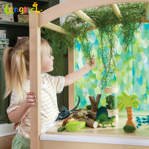 Sistema de mesa sensorial con tapa para niños-Mesa de arena y agua con papelera grande, pizarra y <span class=keywords><strong>centro</strong></span> de actividades para niños pequeños - Product Image 4