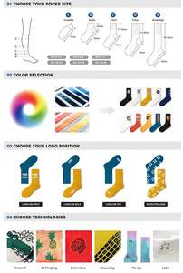 Calcetines de algodón blanco atléticos de punto Unisex deportivos de alta calidad con diseño de fabricante, calcetines con logotipo personalizado bordado para hombre a la moda - Product Image 3