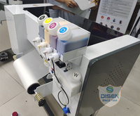 Mesin Printer DTF Dryer A3 A4 30 cm dengan Mesin Penggoyang Bubuk Epson I1600 Double Printer Head 1600 Dijual Kondisi Bagus