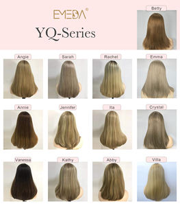 Perruques Lace Top EMEDA perruque juive vierge européenne Remy cheveux humains blond cendré perruques casher - Product Image 6