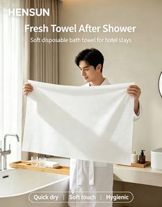 Toalla de Baño Desechable Grande Blanca de Pulpa de Madera Mixta Marca Tvvcalk para Uso en Hogar, Baño y Hotel 70x140cm - Product Image 2