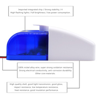 12V 120 DB Flash Blue LED Light Strobe Wired Siren Work para GSM PSTN Home Security Voice Sistema de alarma antirrobo