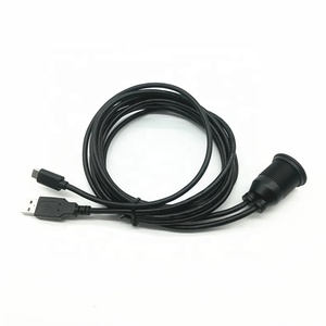 6FT USB2.0 + di Tipo <span class=keywords><strong>c</strong></span> a USB 2.0 + USB <span class=keywords><strong>C</strong></span> di Estensione <span class=keywords><strong>AUX</strong></span> Dash Pannello Auto Impermeabile Montaggio A Filo del Cavo - Product Image 4