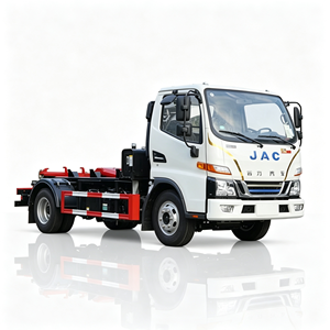 Camión de basura eléctrico Jac 4*2 con brazo gancho para gestión de residuos urbanos, emisiones personalizadas - Product Image 1