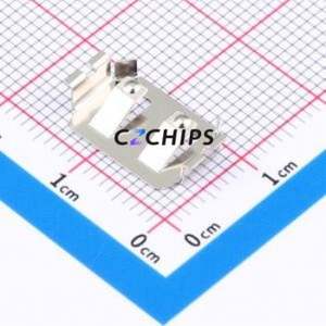 MY-1225-01-J Button & Strip Battery Connector SMD Connector Battery Clip CR1225 Phosphor Bronze Nickel - Product Image 1