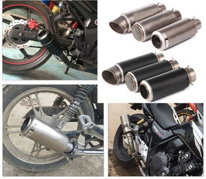 Tuyau d'échappement droit pour moto, pour Yamaha Suzuki, tuyau d'échappement canon à grand volume, accessoires universels - Product Image 5