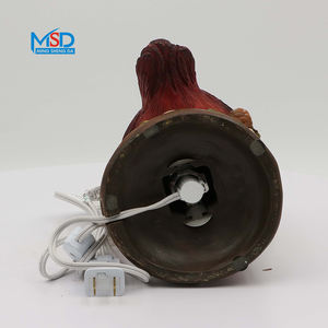 Figurine de Cardinal en Résine Personnalisée de Haute Qualité avec Lumière LED Rouge, Ornement de Table pour Noël, Oiseau de Noël - Product Image 3