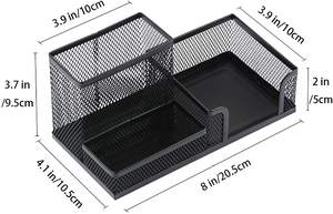 ที่ใส่โต๊ะแบ่ง3ช่องอุปกรณ์สำหรับโต๊ะสำนักงานทำจากโลหะอุปกรณ์สำหรับตั้งโต๊ะ3ช่อง - Product Image 3