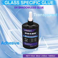 Adhésif UV Verre-Verre Zhanlida 50ml – Colle Transparente Ultra-Résistante aux Chocs, Séchage Rapide, Anti-Jaunissement pour Usage en Atelier