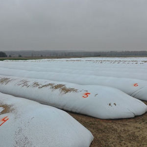Vente en gros sac d'ensilage agricole blanc/noir sacs de tubes de silo en plastique de haute qualité sac à gros grains en vrac pour le stockage du blé fourrage - Product Image 3