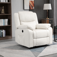 Fauteuil de massage pliable inclinable en tissu, design moderne, une place, pour la maison, le bureau, le salon, l'hôpital