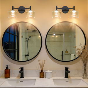 Nordic Postmodern Minimalist Luxury Gold Metal Wall Light Glass <b>Vanity</b> Lamp for Bedroom Study Staircase Restaurant Bathroom - Product Image 3