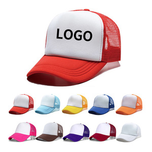 Custom Logo Promotional Foam Baseball Hat Cap Advertising Driver Hat Outdoors Sports Leisure Visor Mesh Hat