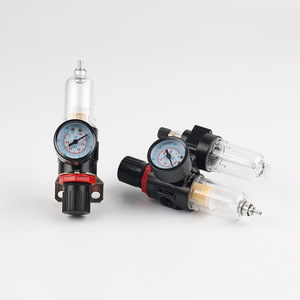 Filtre-régulateur double unité Airtac avec manomètre pour système pneumatique - Product Image 1