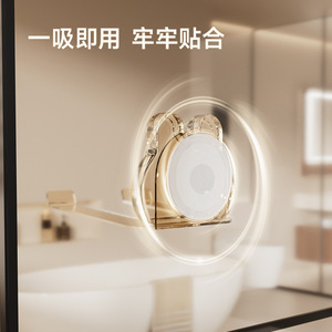 Bydoll Wall Mounted Hair Dryer Rack Matte White Punch Free For Bathroom Use - Product Image 5