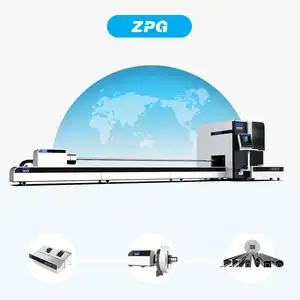 Lower Price Cnc Automatic Metal Square Round Tube Pipe Fiber Laser Cutting Machine