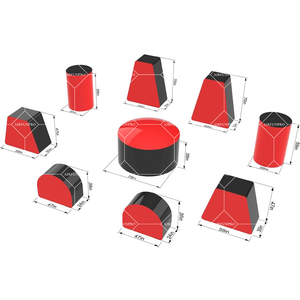 Équipement d'obstacles de paintball gonflable, équipement sportif CS bon marché avec <span class=keywords><strong>laser</strong></span> tag et jeu de bunker de tir - Product Image 4