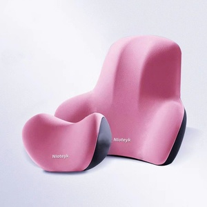 Coussin de siège de voiture de luxe en mousse à mémoire de forme, style professionnel, avec appui-tête, oreiller cervical et soutien lombaire, ventilation, fermeté moyenne - Product Image 5