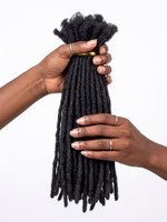 YOTCHOI - Extensiones de Cabello Humano 100% Sin Procesar, Hechas a Mano, en Todas las Longitudes, Color Natural para Hombres y Mujeres Negros