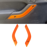 Couvre-poignée de porte intérieure en plastique ABS pour Jeep Wrangler JK JKU 2007 2017, finition argent satiné, prix d'usine