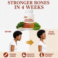 Capsules de Calcium, Magnésium et Vitamine D3 à Marque Blanche OEM – Soutien Osseux Personnalisé pour Femmes – Fabricant de Suppléments pour l'Afrique