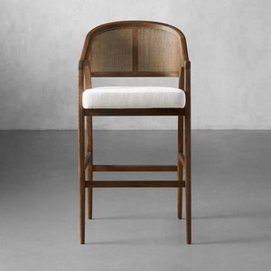 Taburete de Bar Estilo Francés con Tapicería de Espuma de Alta Densidad, Color Personalizable, para Cocina y <span class=keywords><strong>Restaurante</strong></span> - Product Image 2